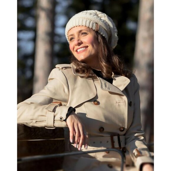 Womens Winter Slouchy Beanie Hat Knit Warm 02- Beige - Picture 6 of 7